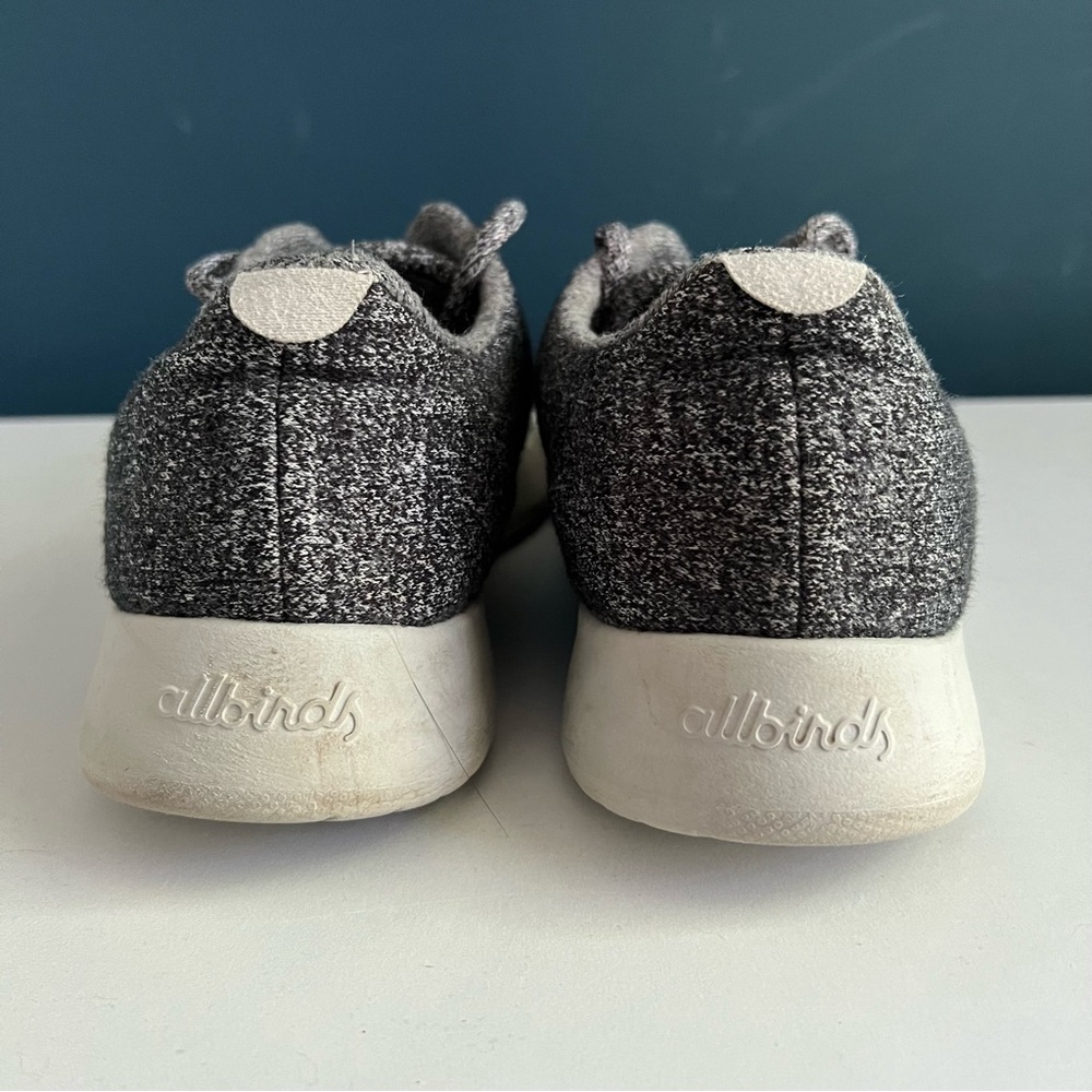ALLBIRDS Gray White Wool Runners in Size 9 - Picture 8 of 10